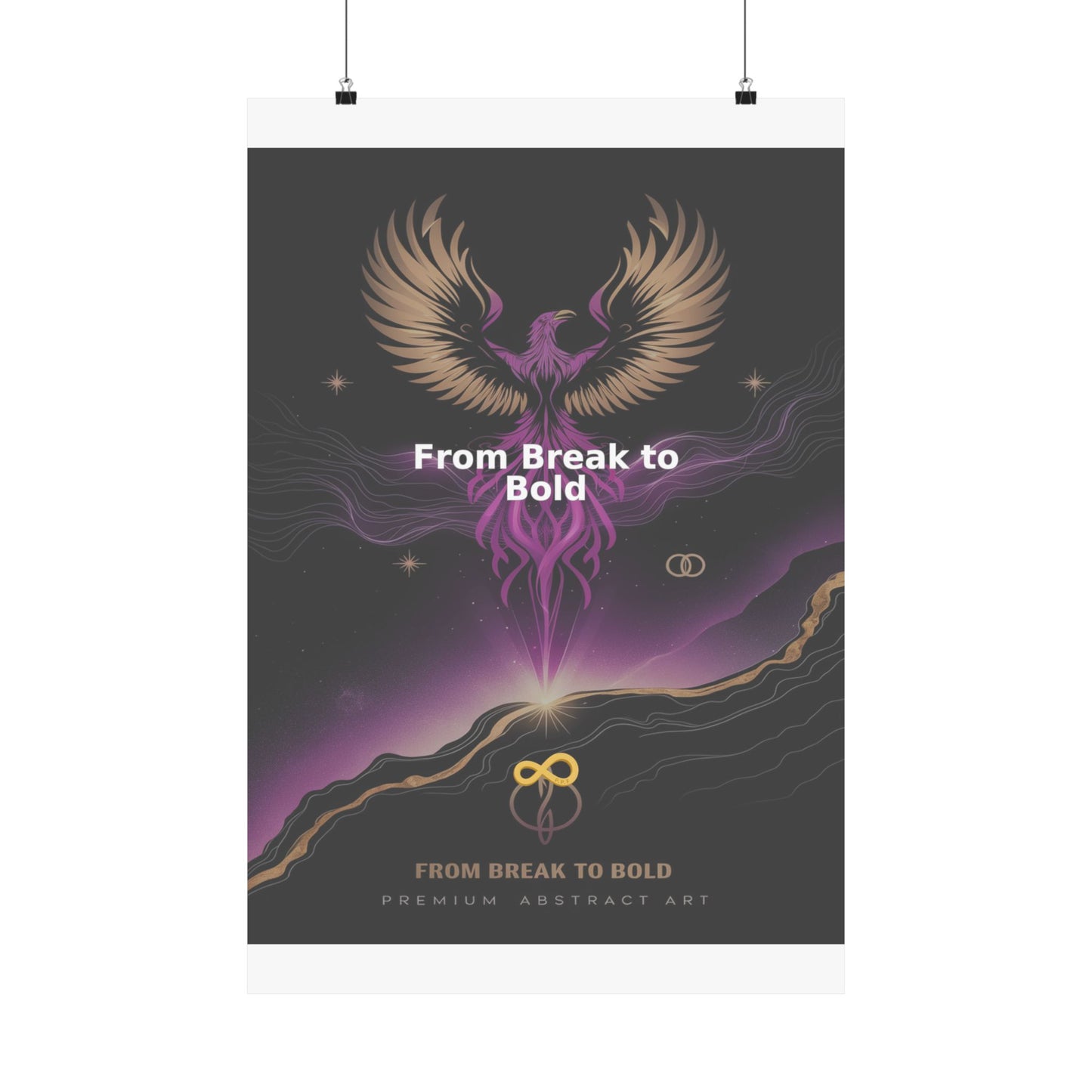 From Break to Bold - Matte Vertical Posters