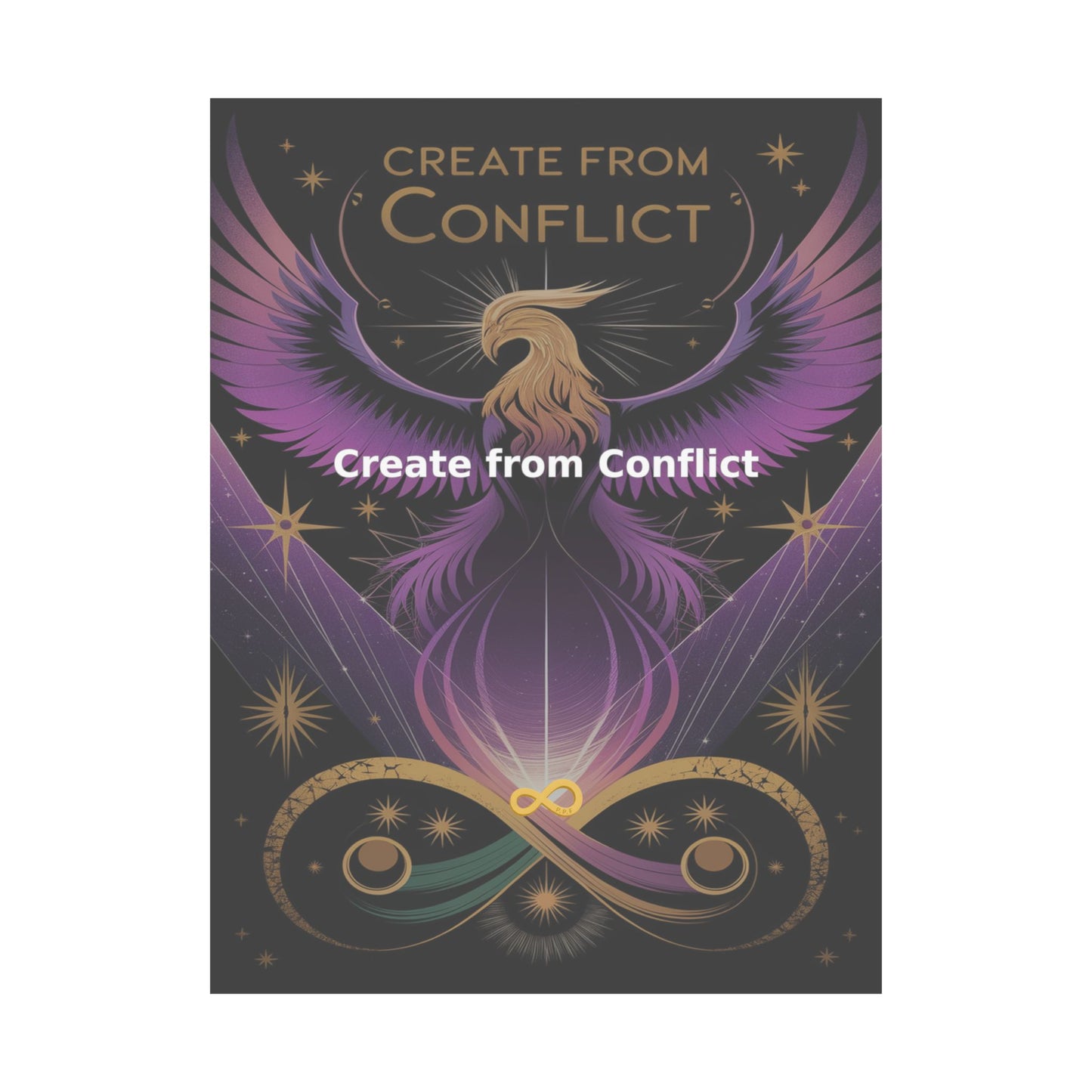 Create from Conflict - Matte Vertical Posters