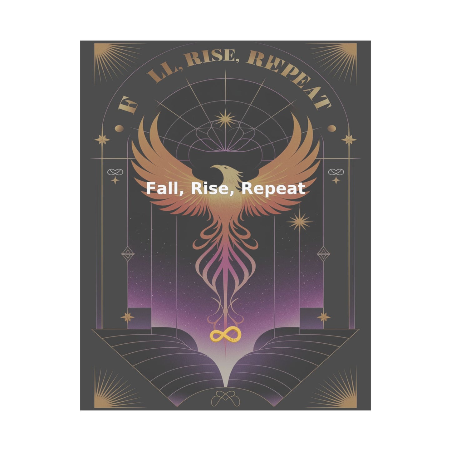 Fall, Rise, Repeat - Matte Vertical Posters