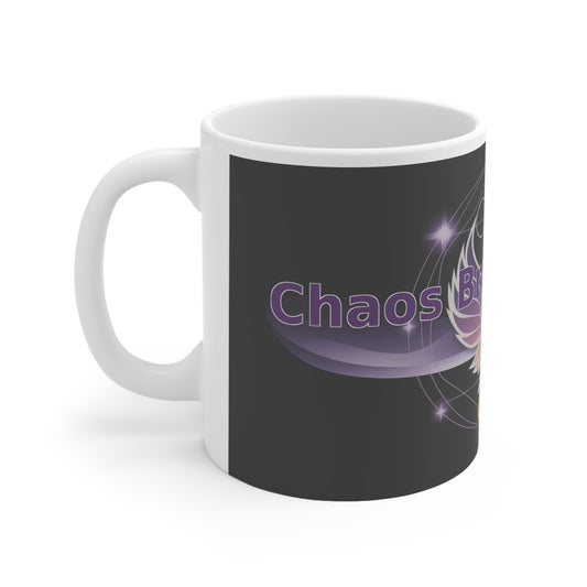 Chaos Breeds Power - White Ceramic Mug, 11oz