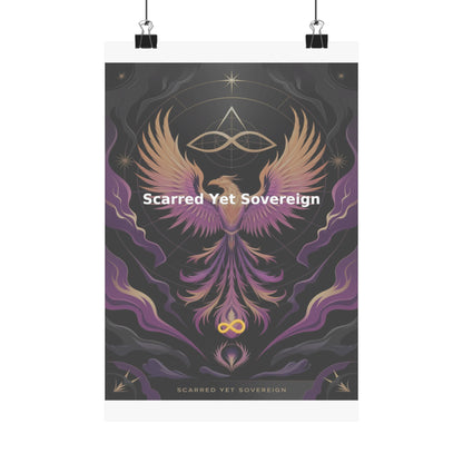 Scarred Yet Sovereign - Matte Vertical Posters
