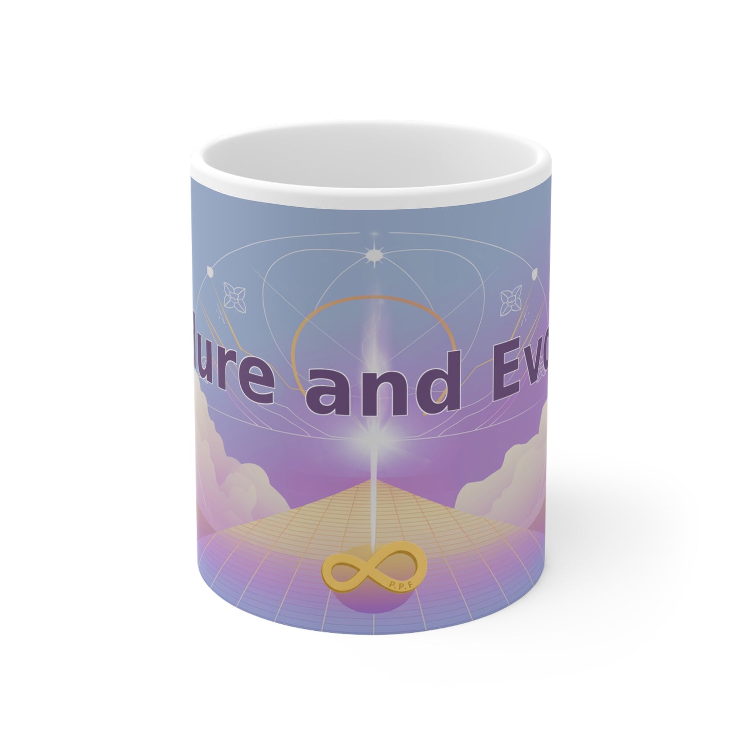 Endure and Evolve - White Ceramic Mug, 11oz
