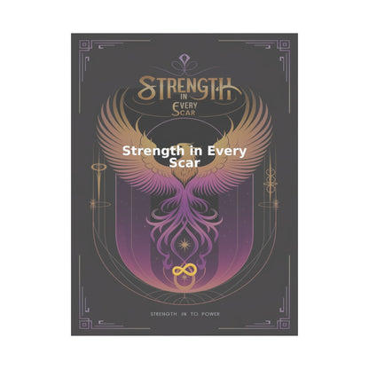 Strength in Every Scar - Matte Vertical Posters