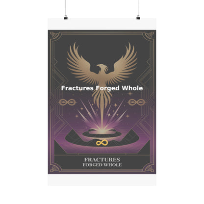Fractures Forged Whole - Matte Vertical Posters