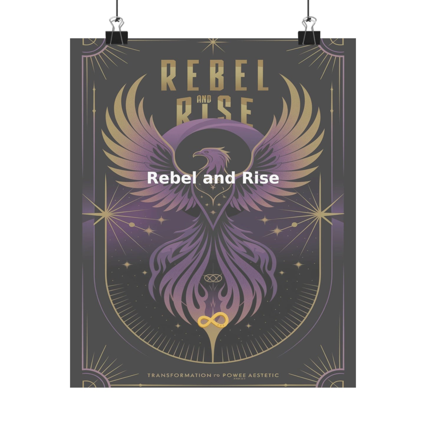 Rebel and Rise - Matte Vertical Posters