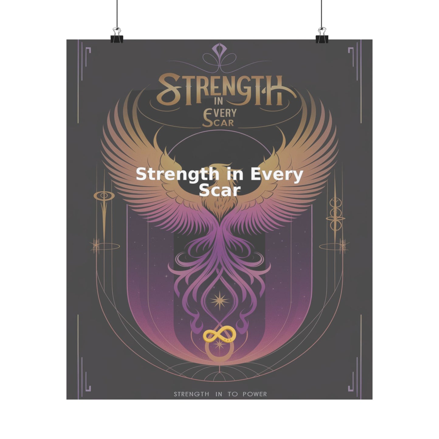 Strength in Every Scar - Matte Vertical Posters