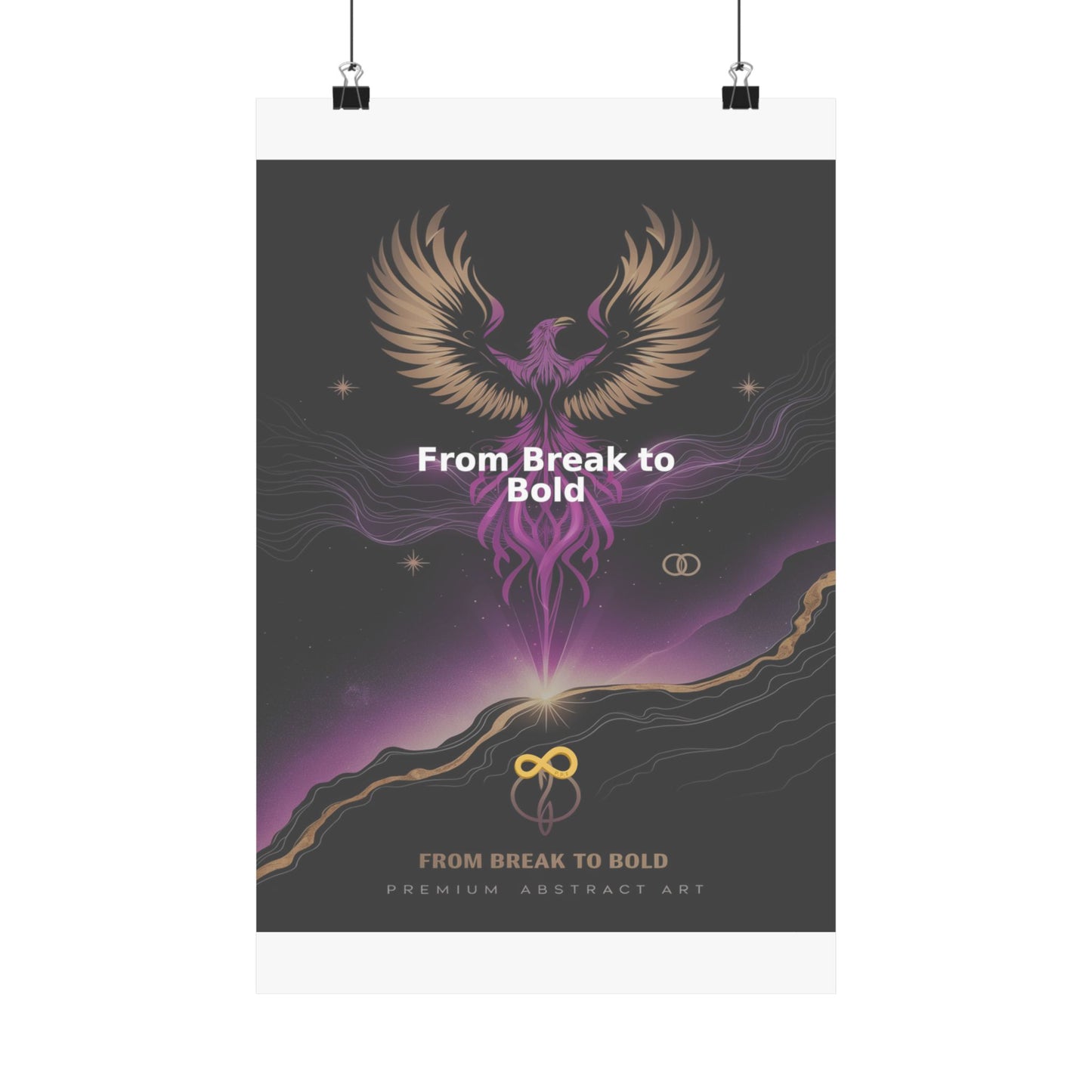 From Break to Bold - Matte Vertical Posters