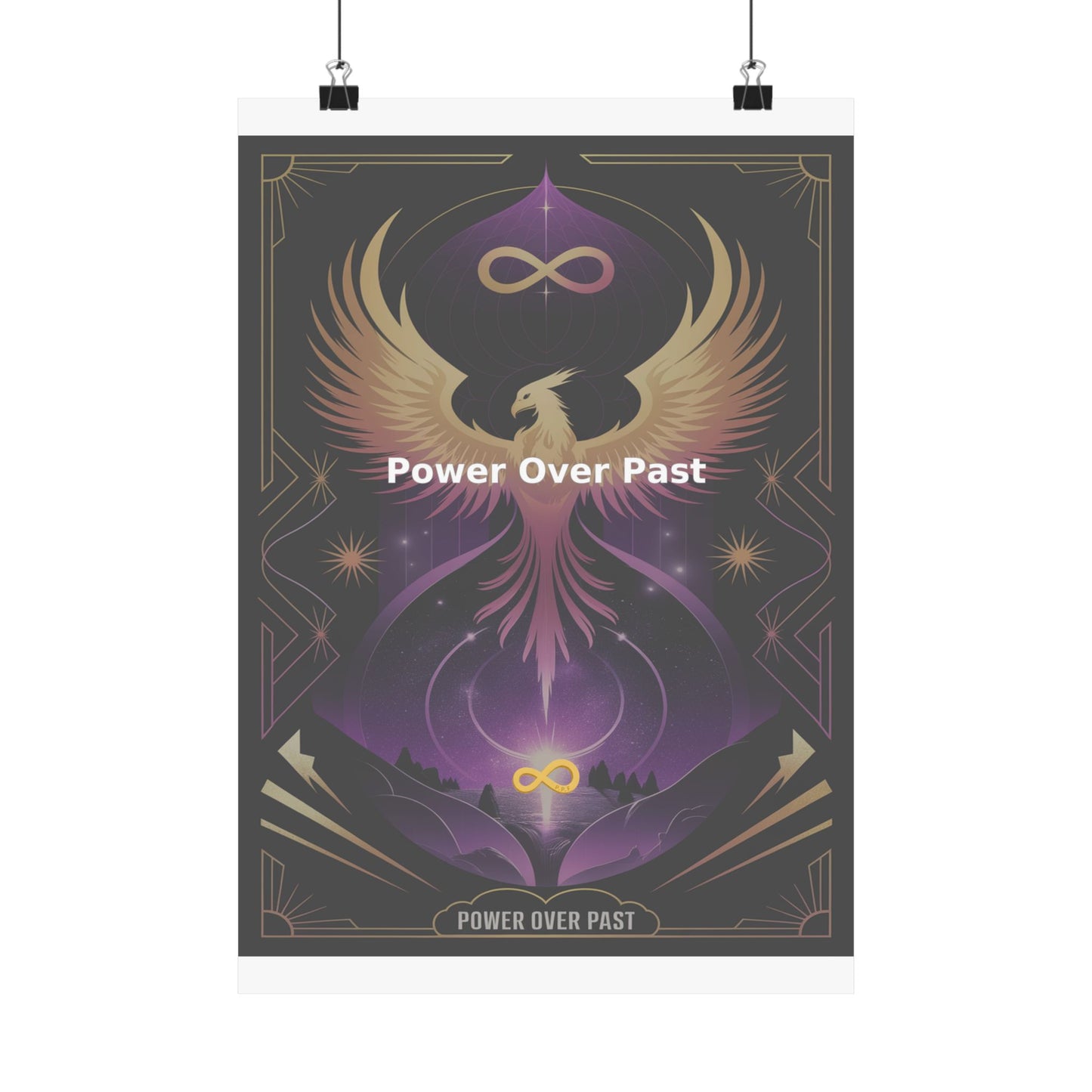 Power Over Past - Matte Vertical Posters