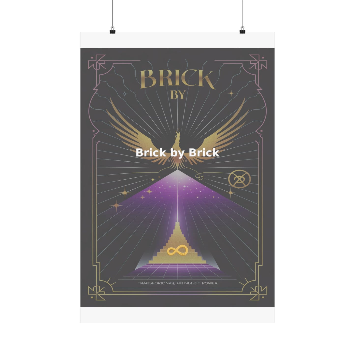 Brick by Brick - Matte Vertical Posters