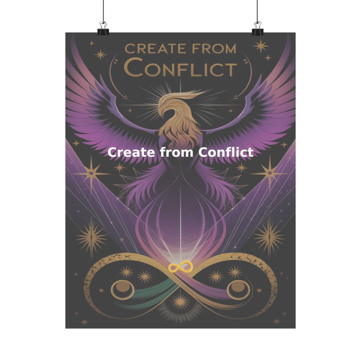 Create from Conflict - Matte Vertical Posters