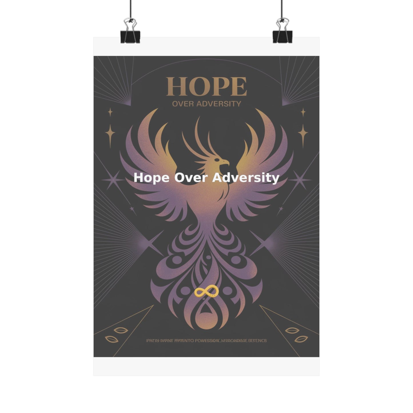 Hope Over Adversity - Matte Vertical Posters
