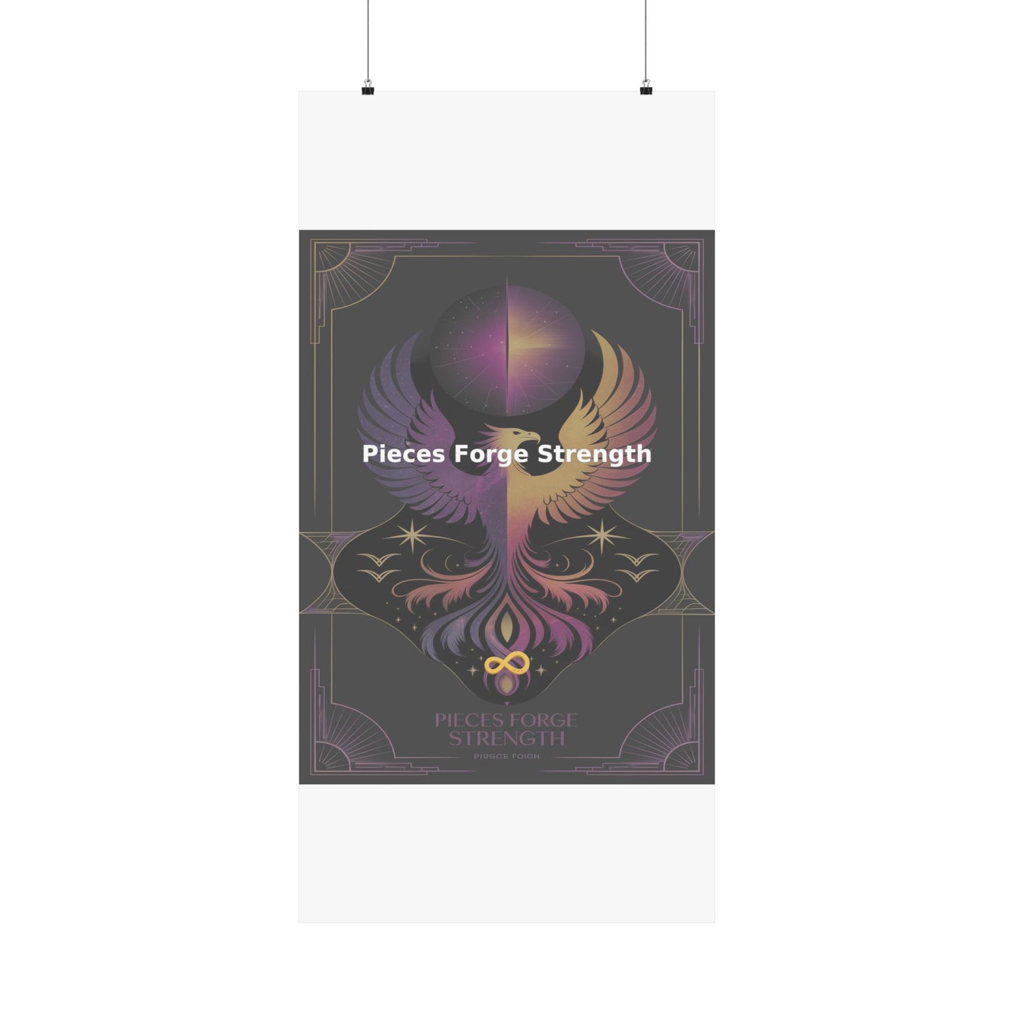 Pieces Forge Strength - Matte Vertical Posters