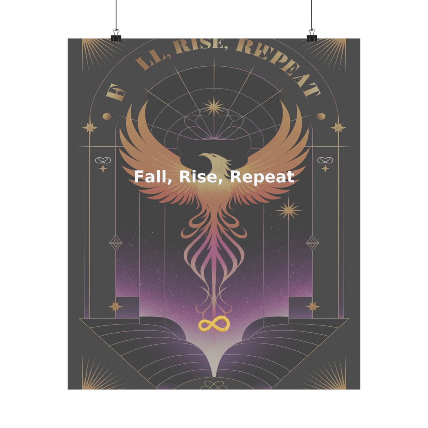 Fall, Rise, Repeat - Matte Vertical Posters