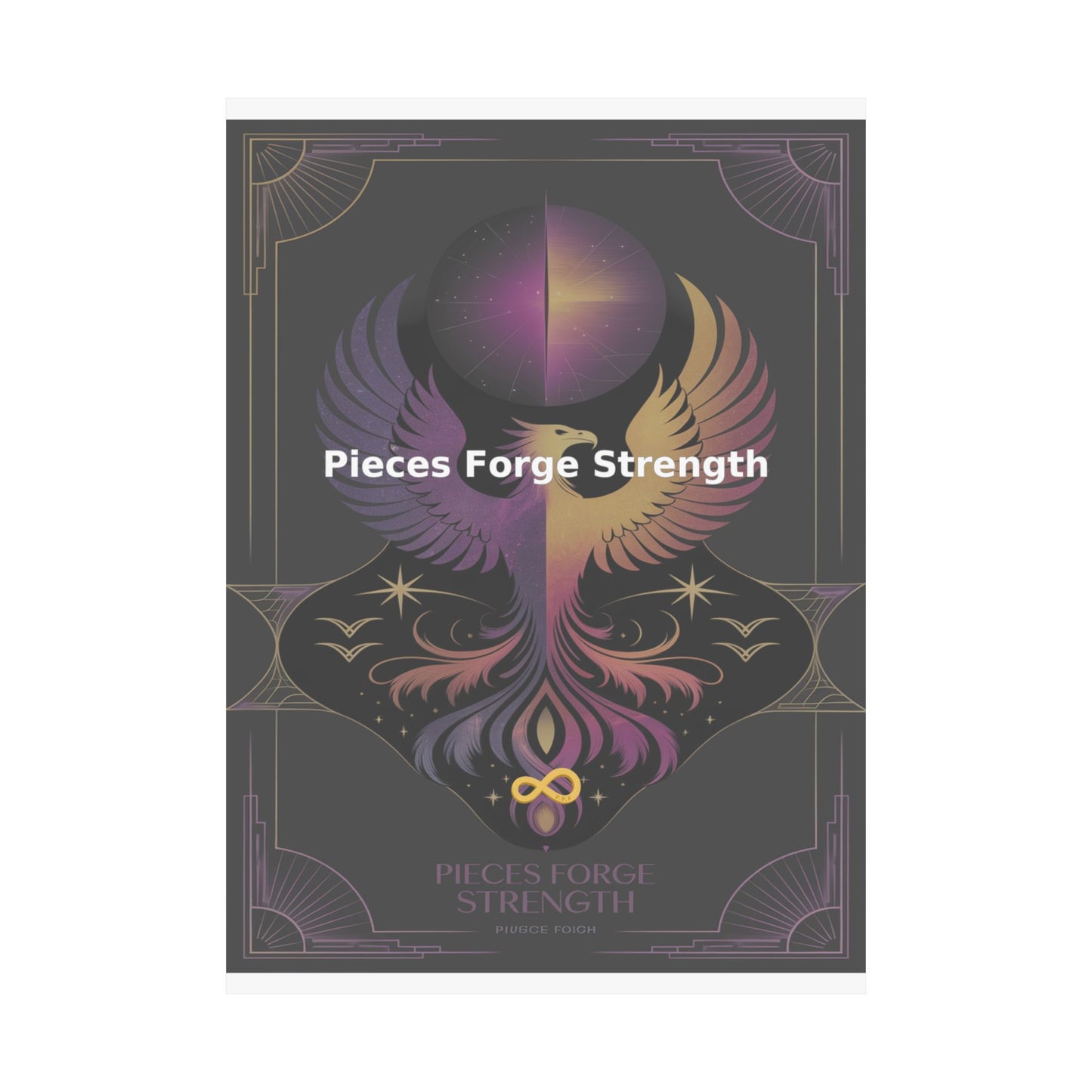 Pieces Forge Strength - Matte Vertical Posters