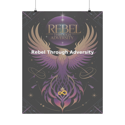 Rebel Through Adversity - Matte Vertical Posters