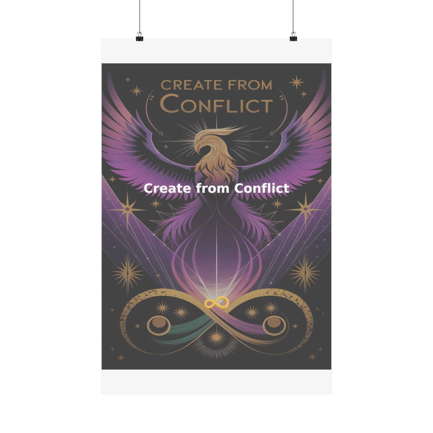 Create from Conflict - Matte Vertical Posters
