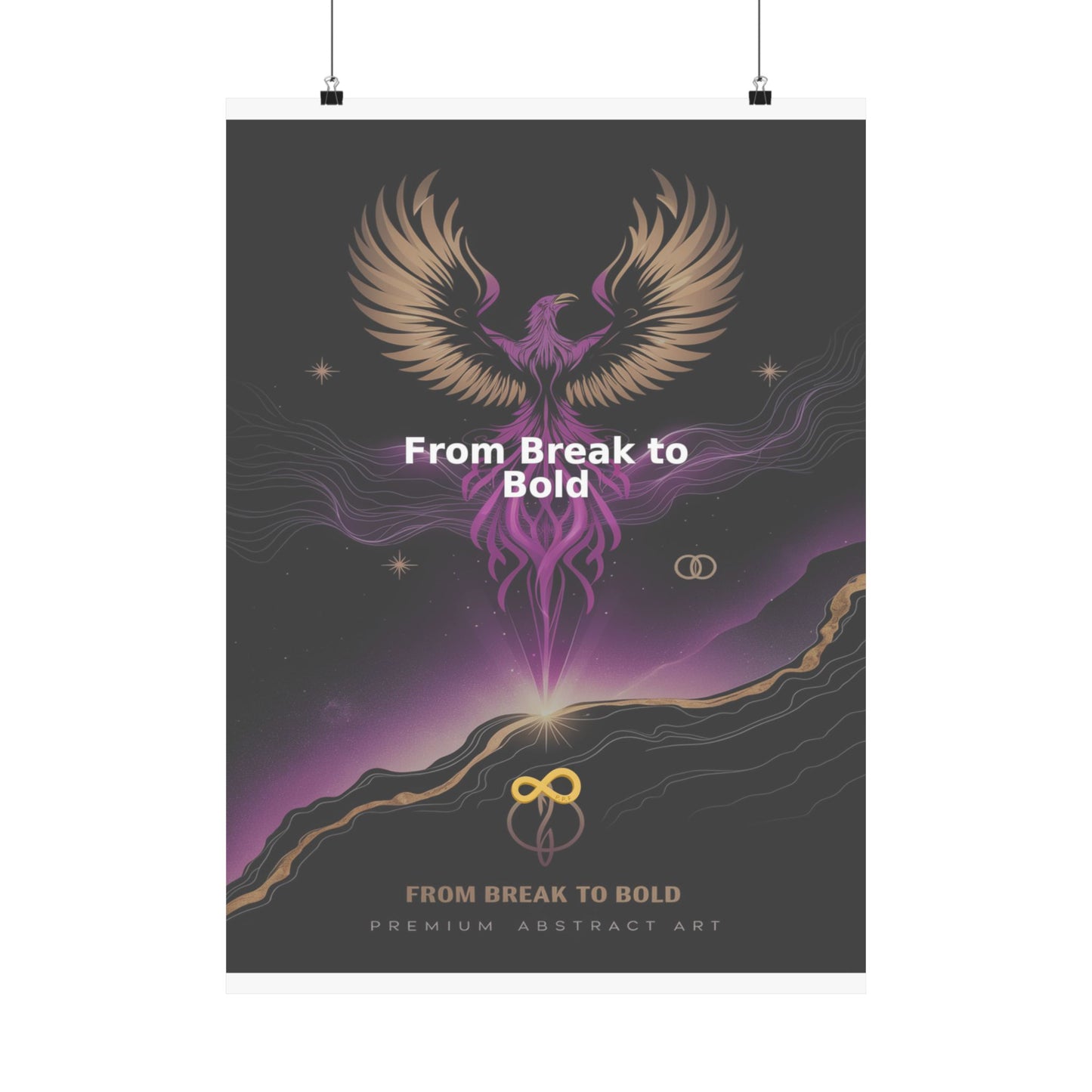 From Break to Bold - Matte Vertical Posters