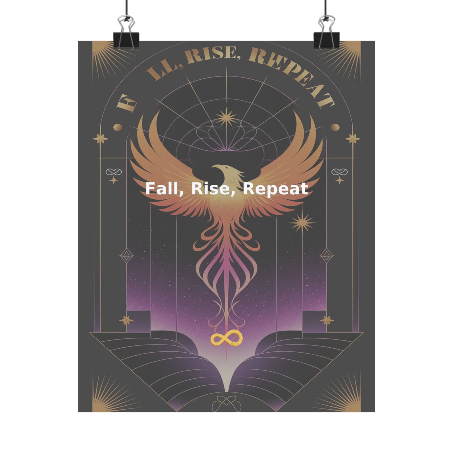 Fall, Rise, Repeat - Matte Vertical Posters