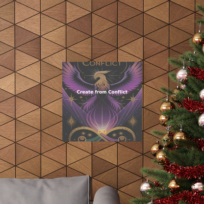 Create from Conflict - Matte Vertical Posters