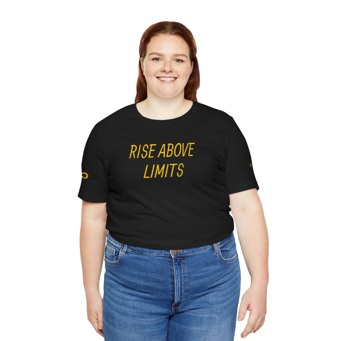Motivational Quote Tee: Rise Above Limits, Unisex T-Shirt, Inspirational Shirt, Fitness Wear, Gift for Dreamers