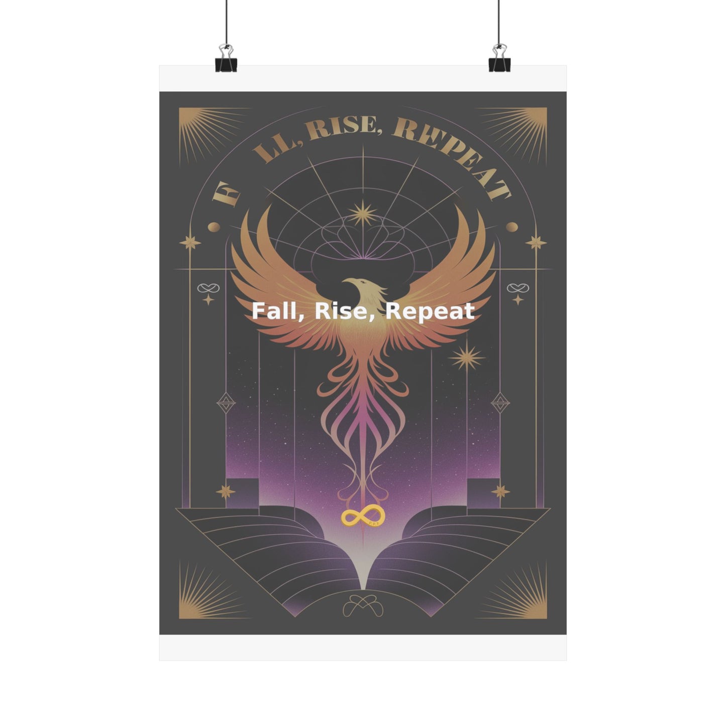 Fall, Rise, Repeat - Matte Vertical Posters