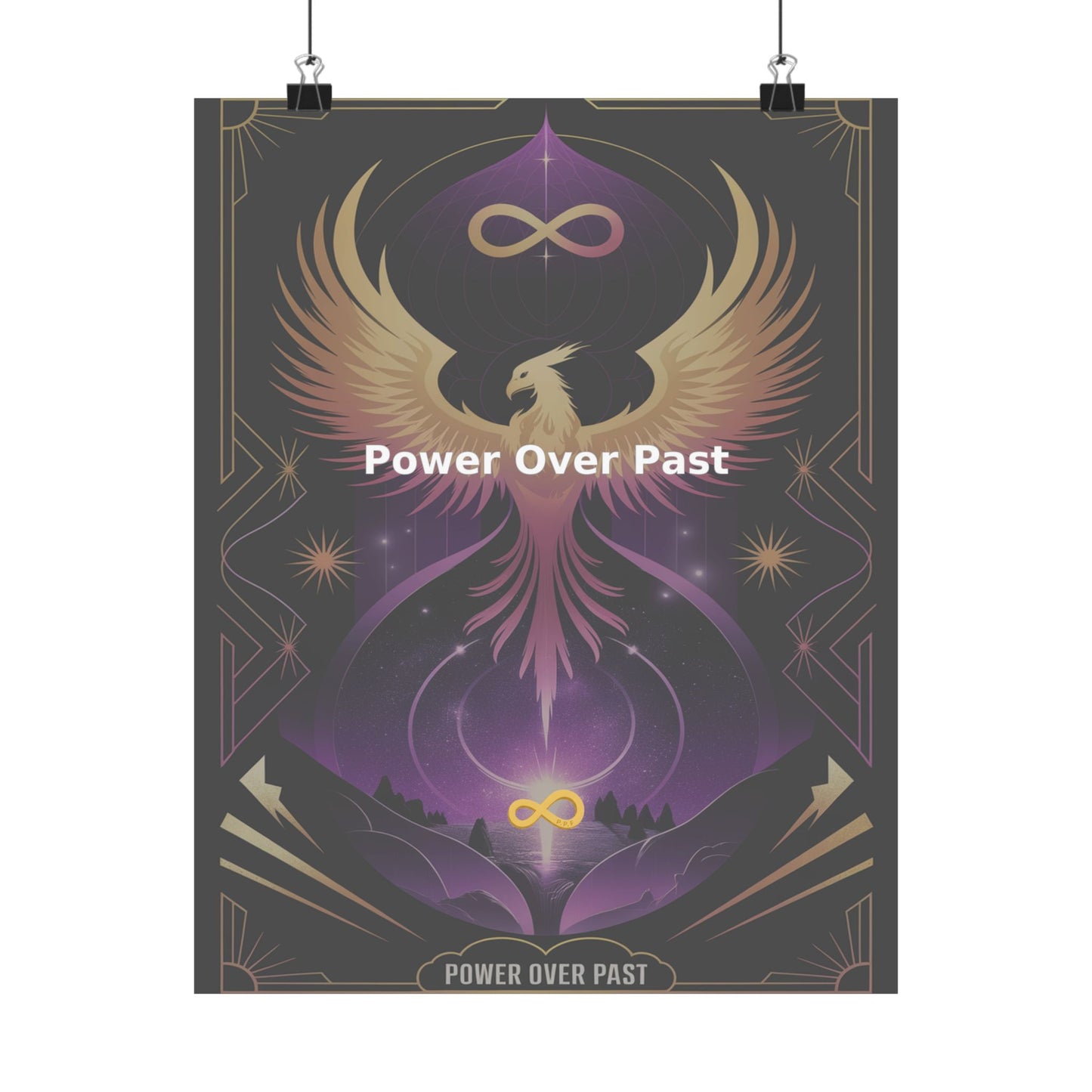 Power Over Past - Matte Vertical Posters