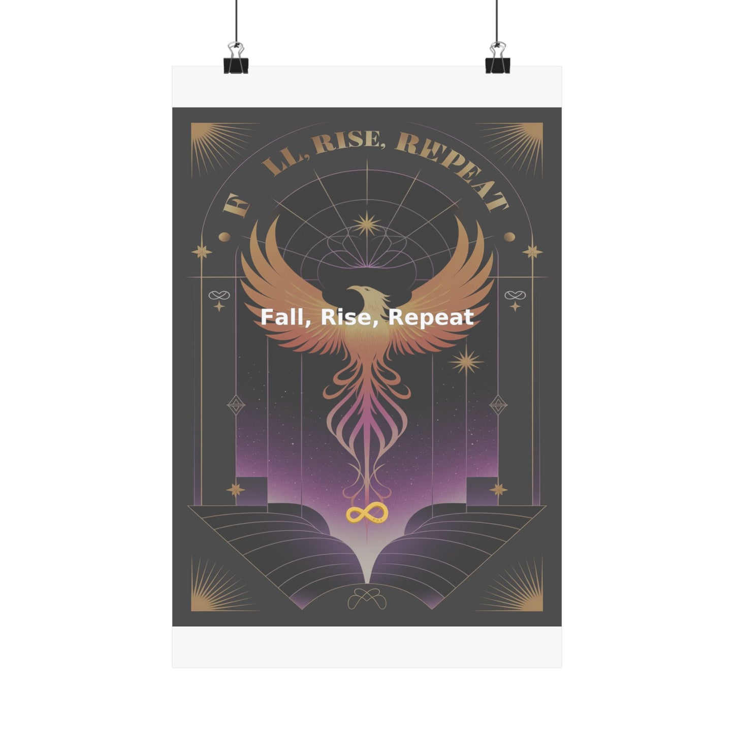 Fall, Rise, Repeat - Matte Vertical Posters