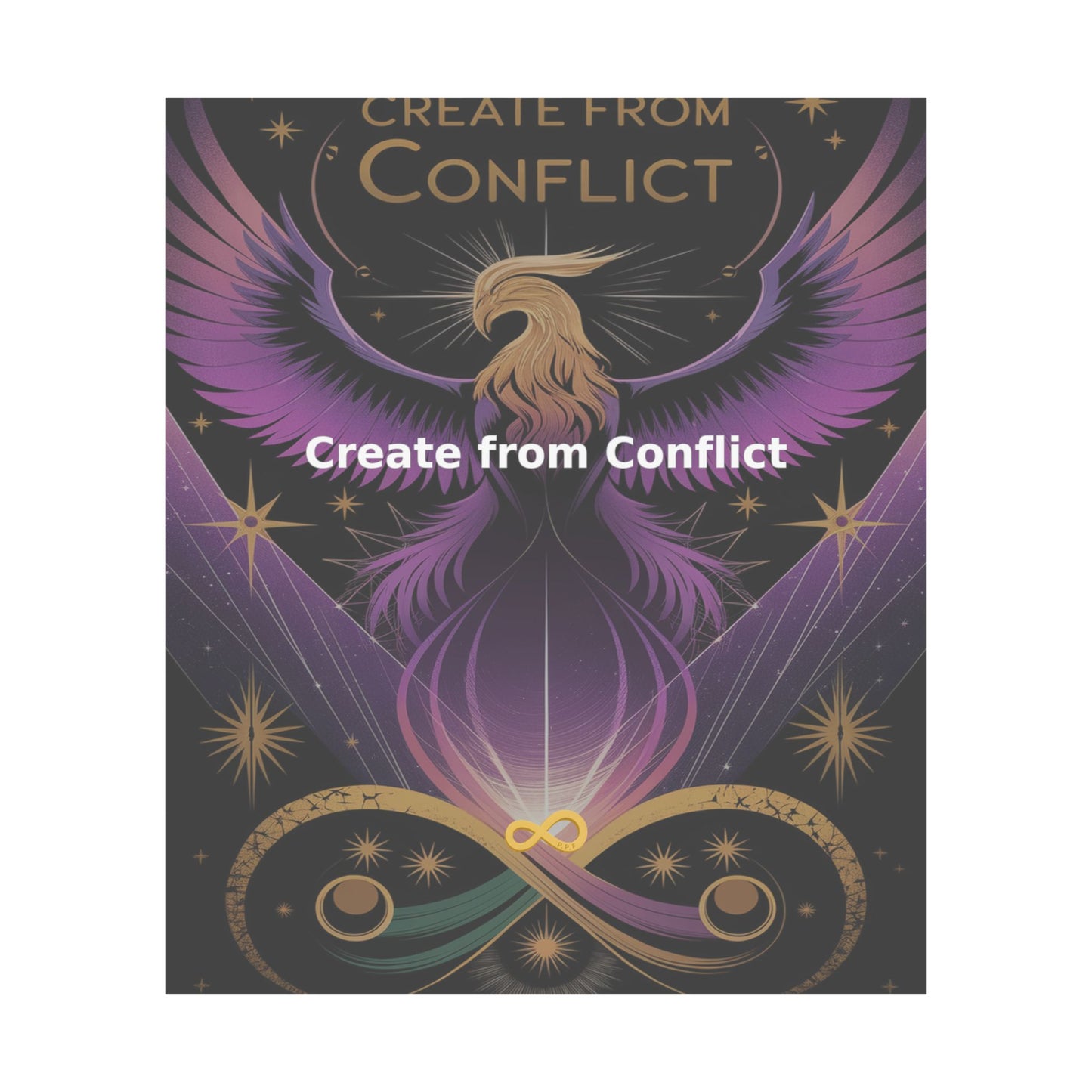 Create from Conflict - Matte Vertical Posters