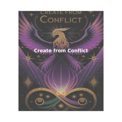 Create from Conflict - Matte Vertical Posters