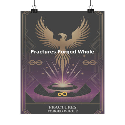 Fractures Forged Whole - Matte Vertical Posters