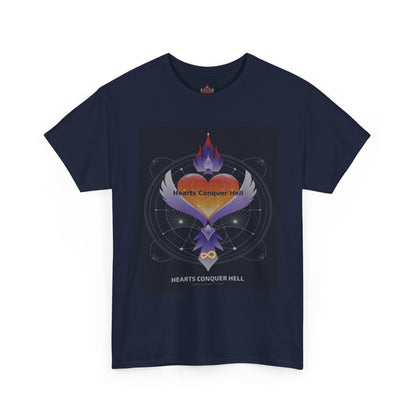 Hearts Conquer Hell - Unisex Heavy Cotton Tee