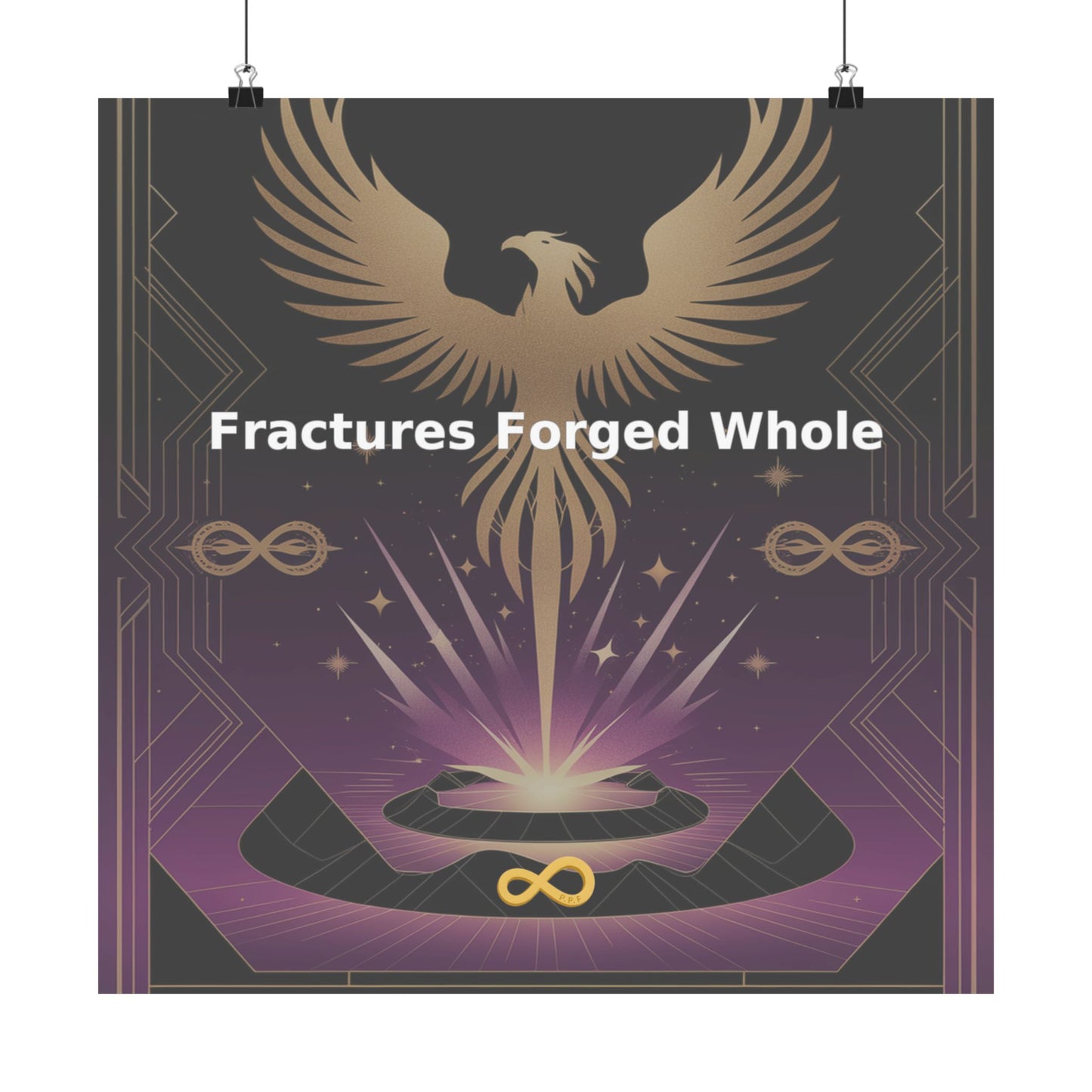 Fractures Forged Whole - Matte Vertical Posters