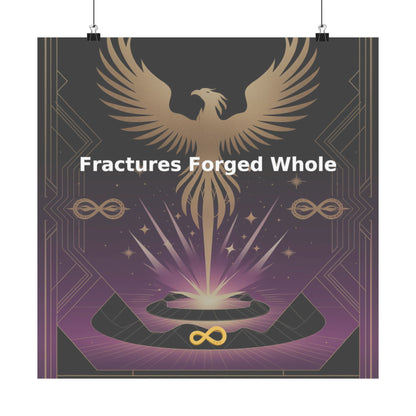 Fractures Forged Whole - Matte Vertical Posters