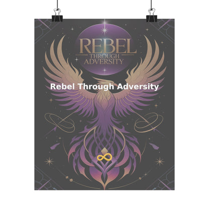 Rebel Through Adversity - Matte Vertical Posters