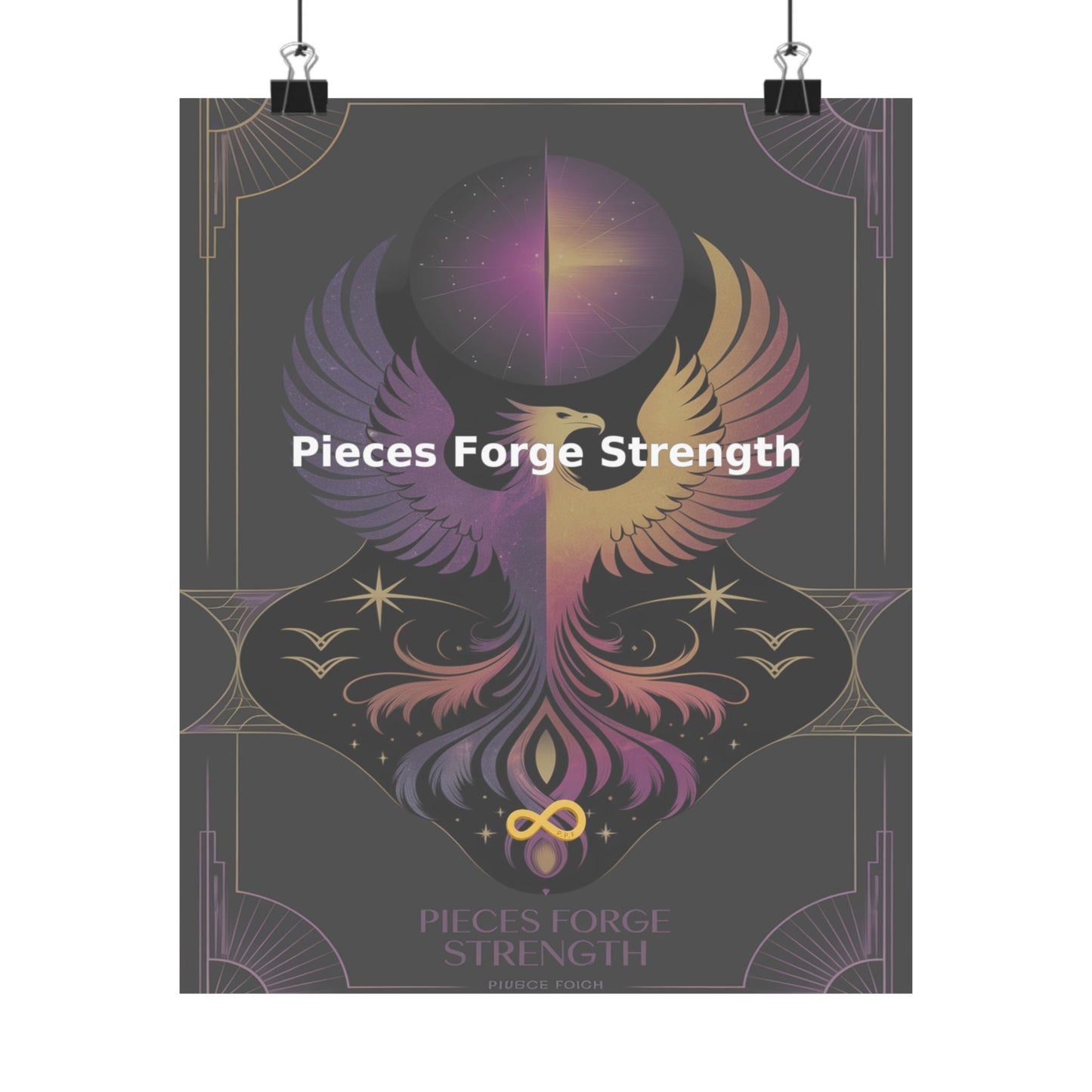 Pieces Forge Strength - Matte Vertical Posters