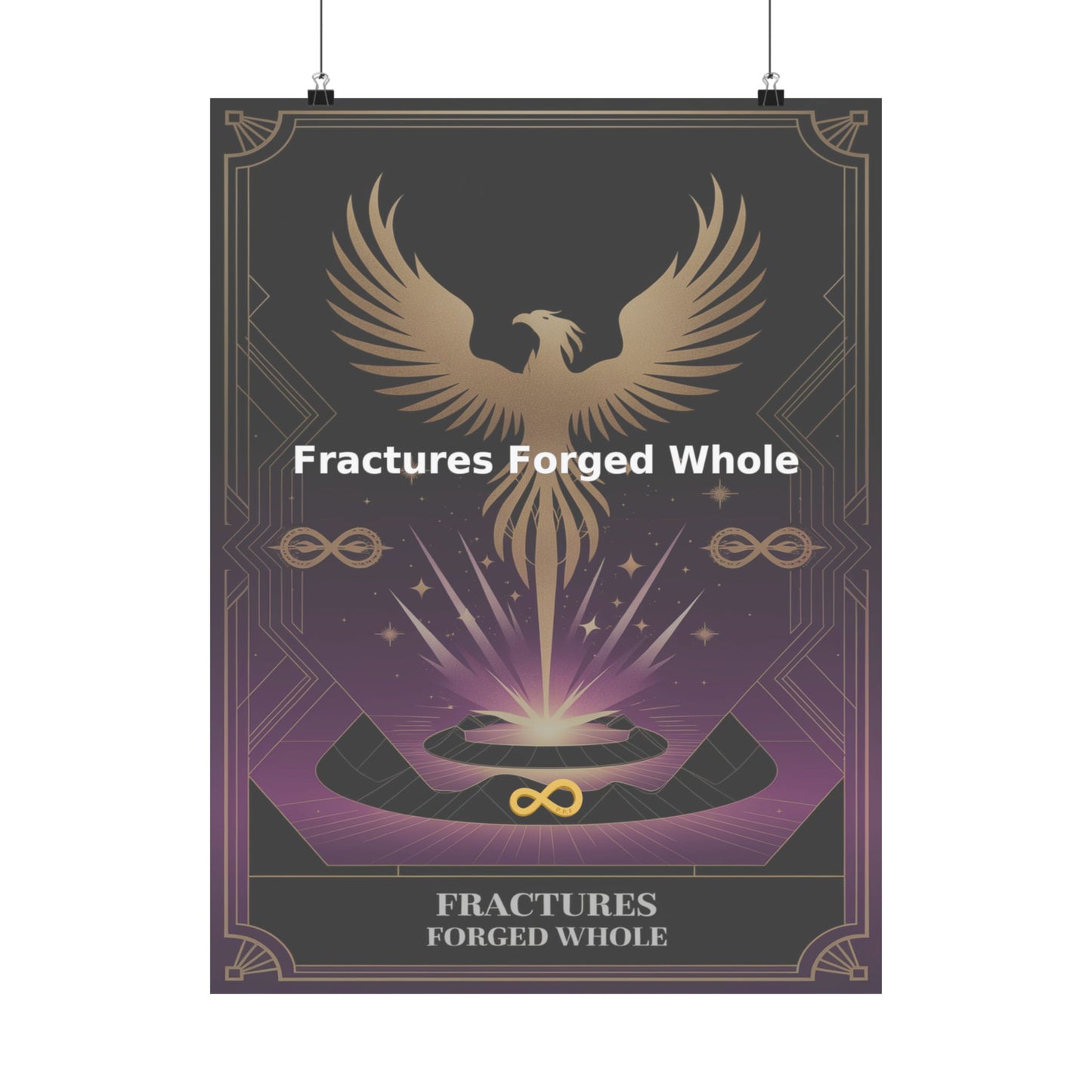 Fractures Forged Whole - Matte Vertical Posters