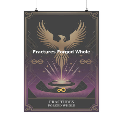 Fractures Forged Whole - Matte Vertical Posters