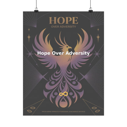 Hope Over Adversity - Matte Vertical Posters