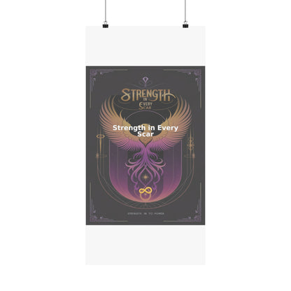 Strength in Every Scar - Matte Vertical Posters