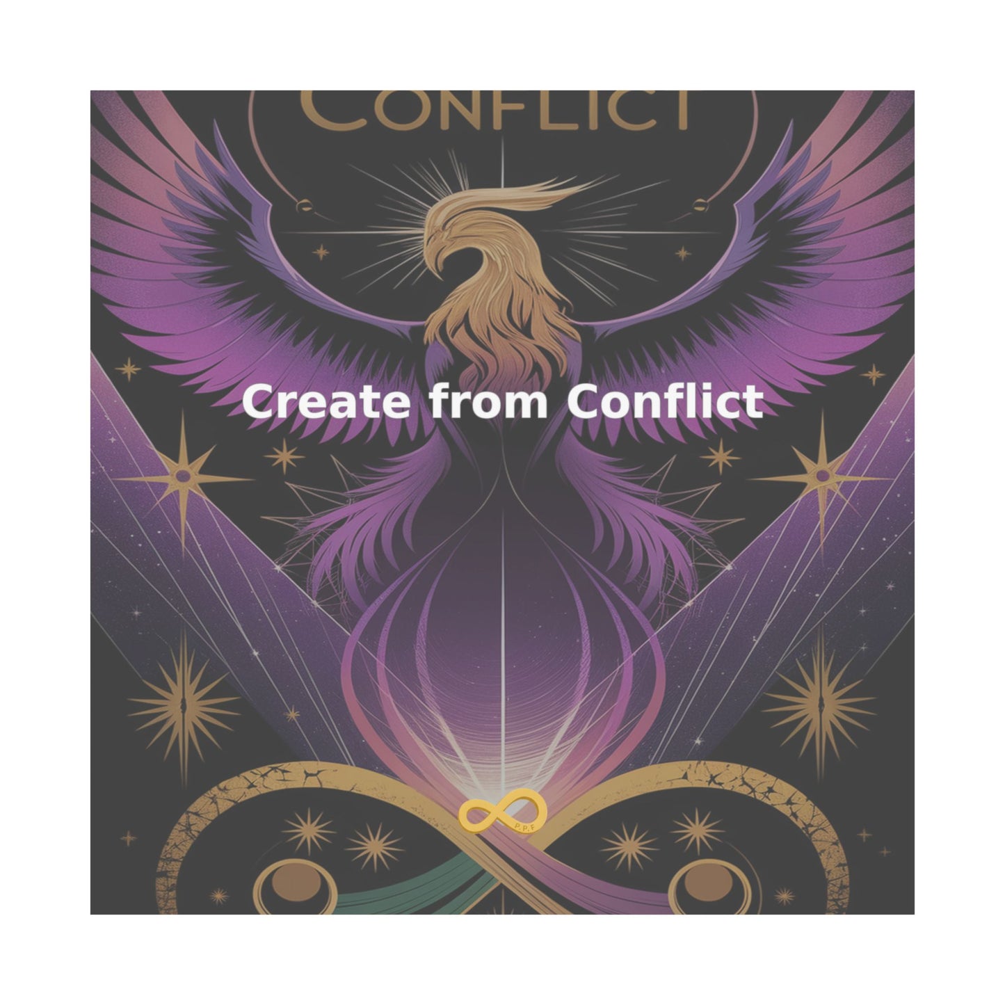 Create from Conflict - Matte Vertical Posters