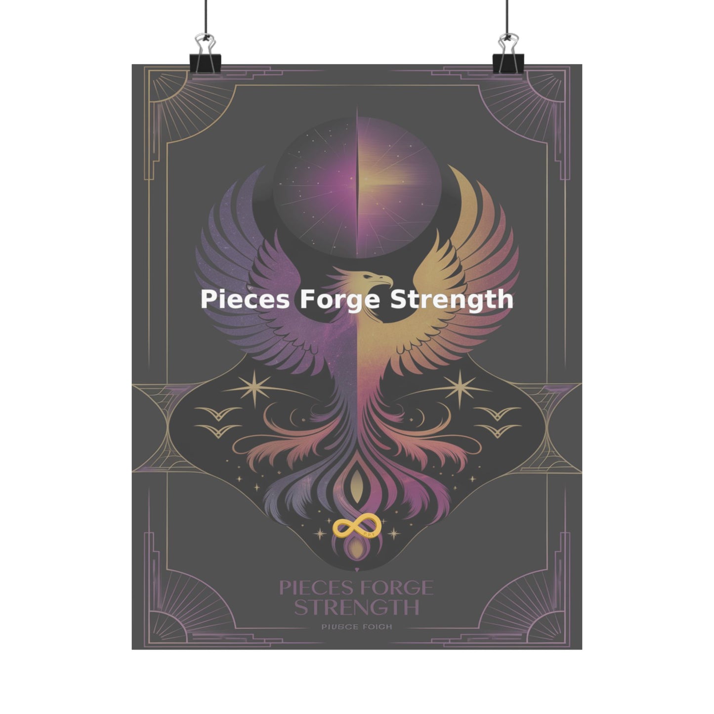 Pieces Forge Strength - Matte Vertical Posters