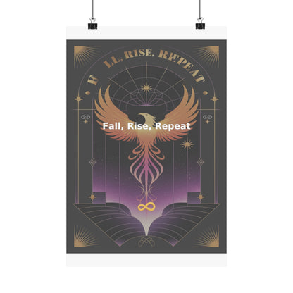 Fall, Rise, Repeat - Matte Vertical Posters