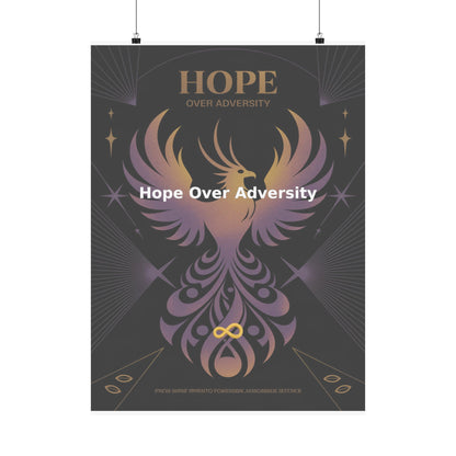 Hope Over Adversity - Matte Vertical Posters