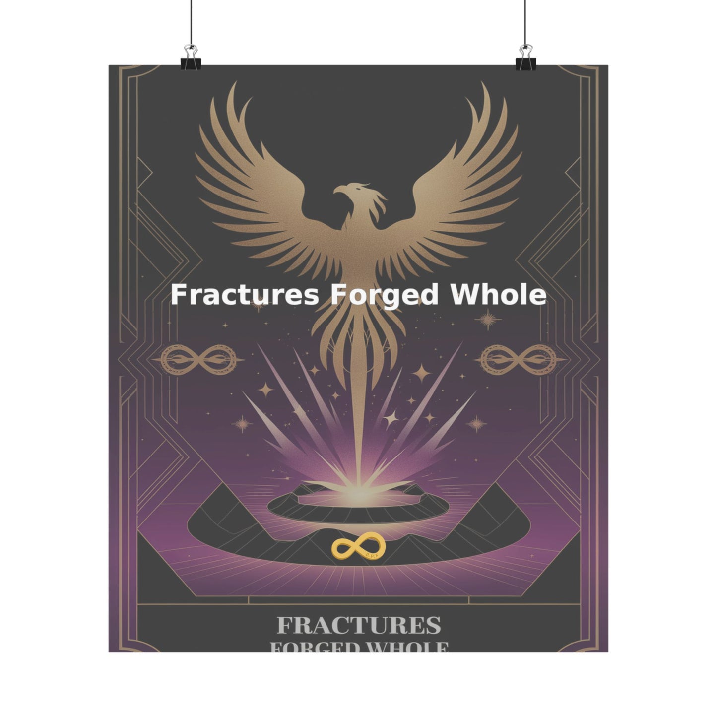 Fractures Forged Whole - Matte Vertical Posters
