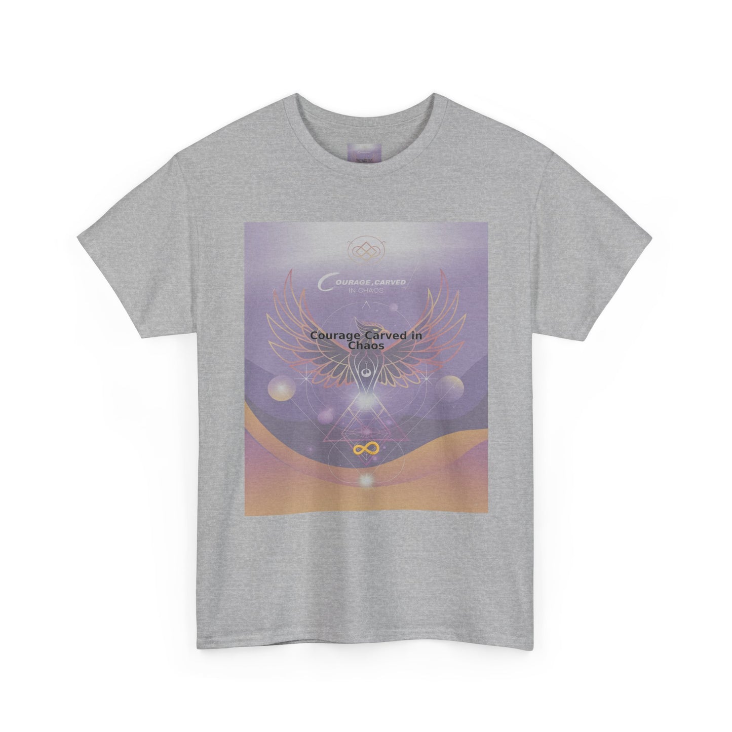 Courage Carved in Chaos - Unisex Heavy Cotton Tee