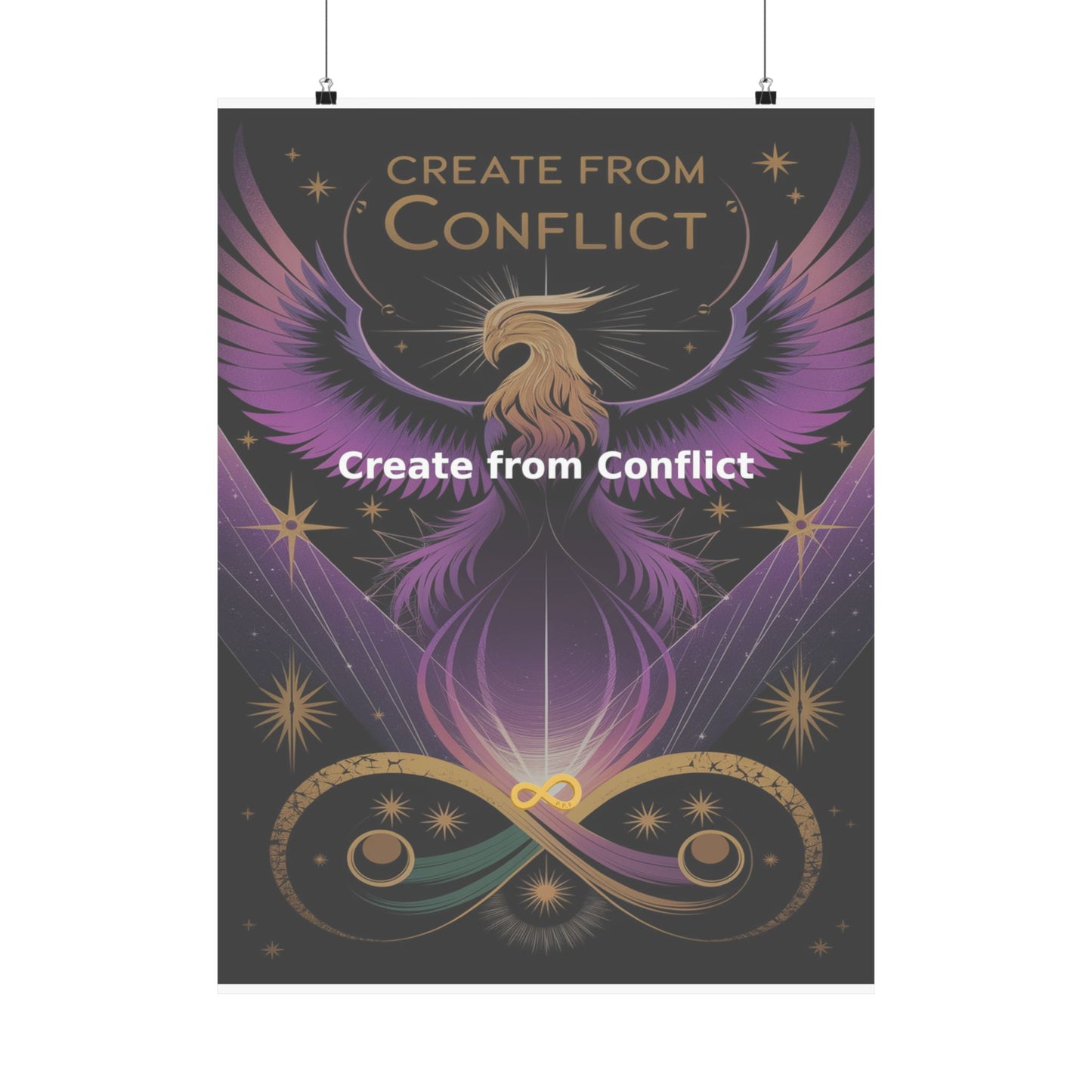 Create from Conflict - Matte Vertical Posters