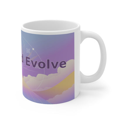 Endure and Evolve - White Ceramic Mug, 11oz