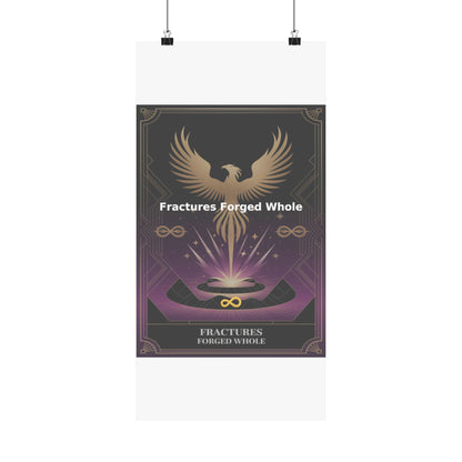 Fractures Forged Whole - Matte Vertical Posters