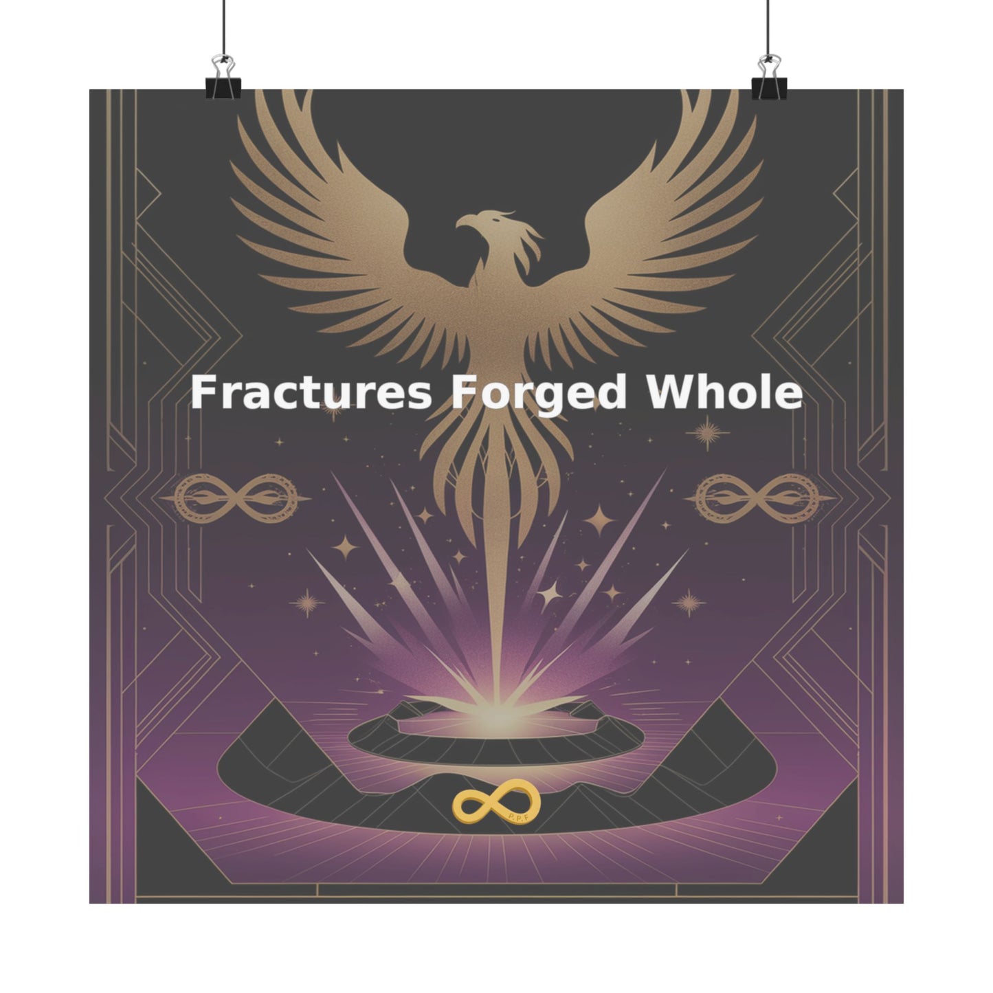 Fractures Forged Whole - Matte Vertical Posters
