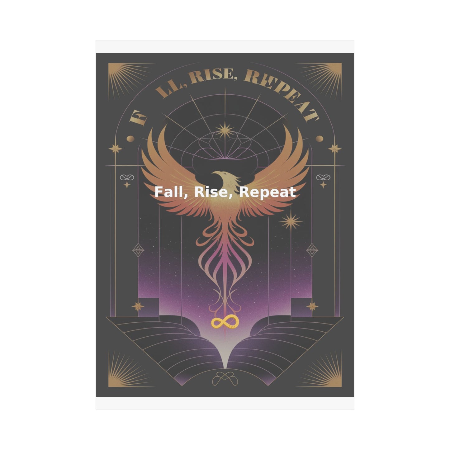 Fall, Rise, Repeat - Matte Vertical Posters
